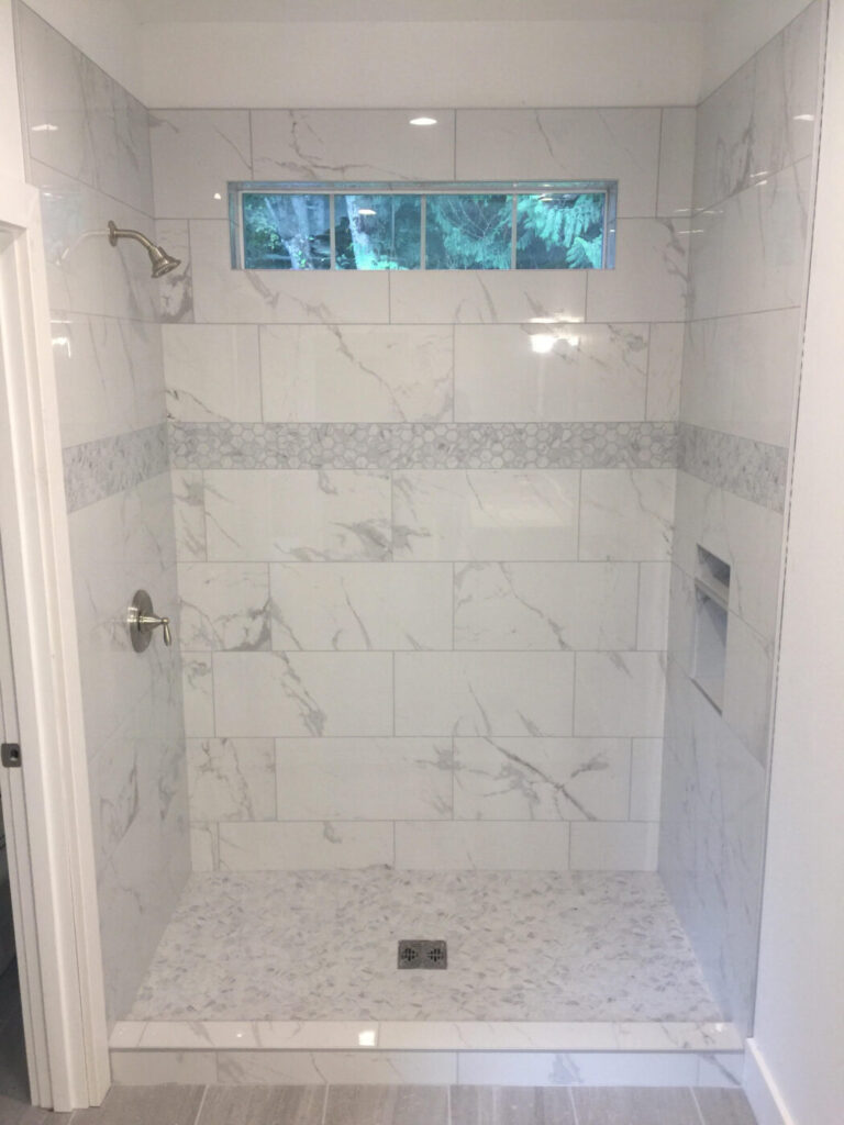 Recent tile installation